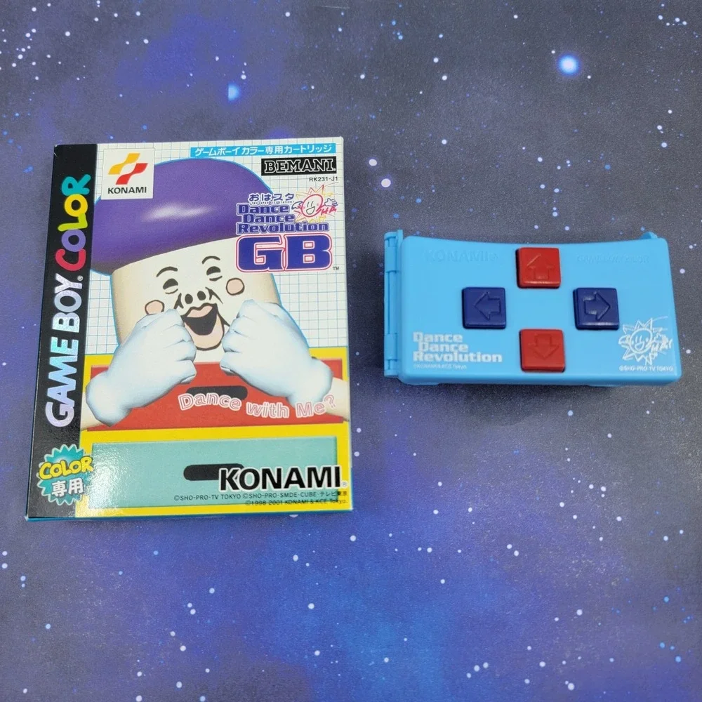 Dance Dance Revolution GB Oha Suta (Game Boy Color) JAPANESE w/ Controller 1263